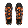 Cool Skull Pattern Men's High Top Sneakers, Skull Design Shoes, Trendy Sneaker Boots, Edgy Men's Footwear (H202550)