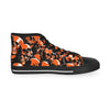 Cool Skull Pattern Men's High Top Sneakers, Skull Design Shoes, Trendy Sneaker Boots, Edgy Men's Footwear (H202550)