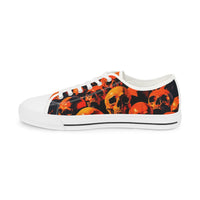 Skull Pattern Men's Sneakers, Cool Graphic Low Top Shoes, Casual Footwear for Men, Unique Skull Print Sneaker, Stylish Mens Shoes (L202549)