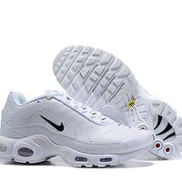 NIKE AIR MAX PLUS TN "WHITE-X5" LEATHER RUNNING SHOES 8909-X5 / 815994-100