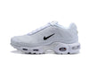 NIKE AIR MAX PLUS TN "WHITE-X5" LEATHER RUNNING SHOES 8909-X5 / 815994-100