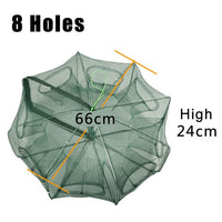 Automatic Foldable Fishing Net Trap "6/8/12/16 Holes"